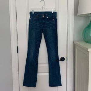 TRUE RELIGION Med/Dark Wash Mid Rise Bootcut Jeans